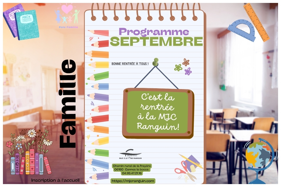 programme familles septembre 2026 mjc ranguin cannes la bocca