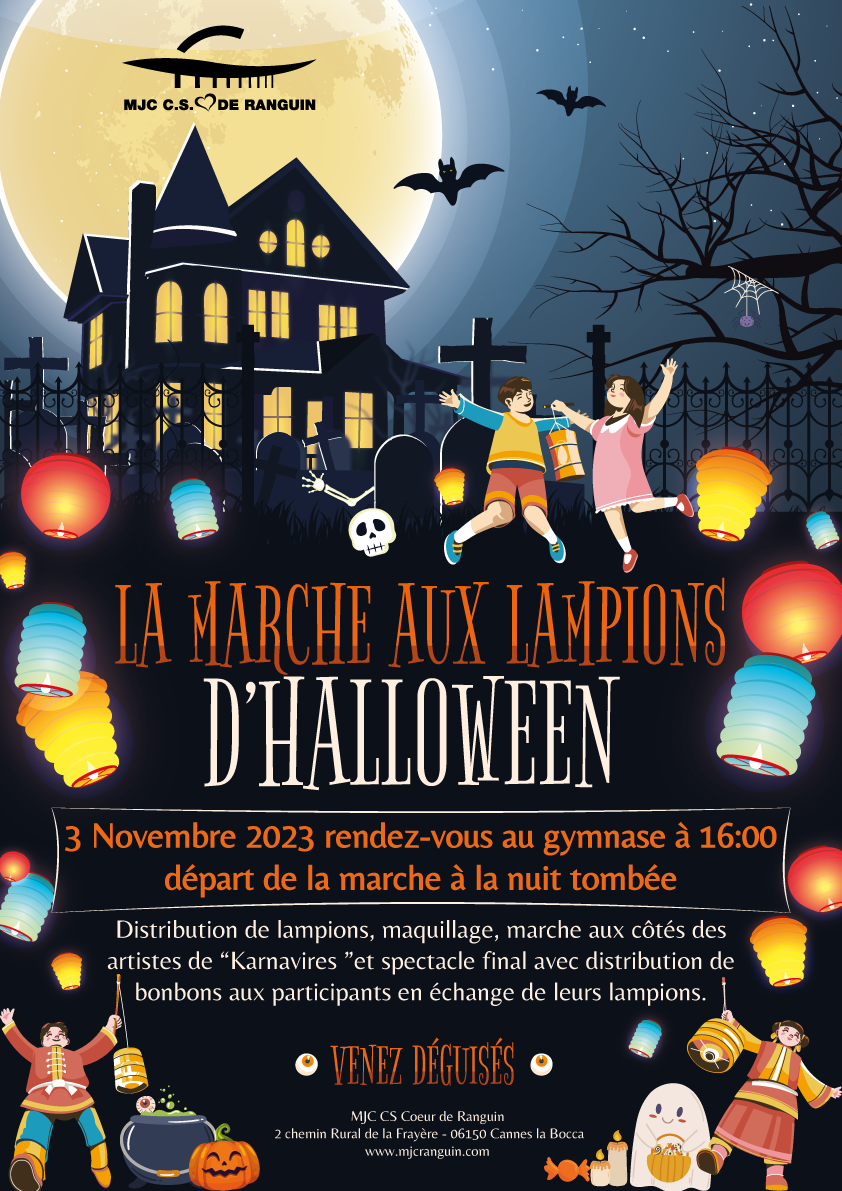 〚ÉVÈNEMENT ANNULÉ〛 La Marche aux Lampions d’HALLOWEEN MJC Ranguin